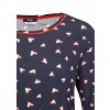 Romantisches Shirt mit Allover-Herzen /