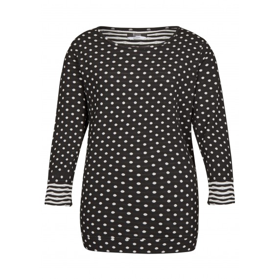 Raffiniertes Wende-Shirt mit Jacquard-Muster /