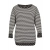 Raffiniertes Wende-Shirt mit Jacquard-Muster /