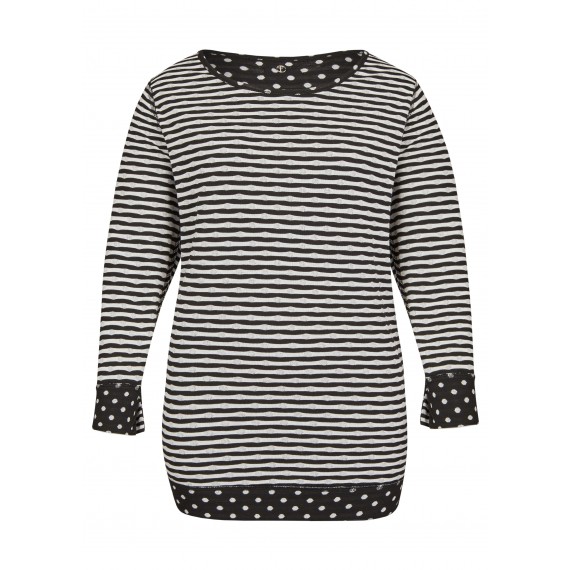 Raffiniertes Wende-Shirt mit Jacquard-Muster /