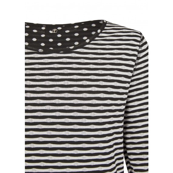 Raffiniertes Wende-Shirt mit Jacquard-Muster /