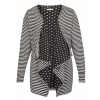Modische Wende-Strickjacke mit Allover-Muster /