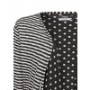 Modische Wende-Strickjacke mit Allover-Muster /