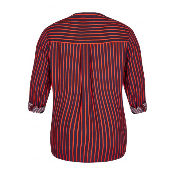 Luftige Bluse mit Streifen /