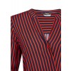 Luftige Bluse mit Streifen /