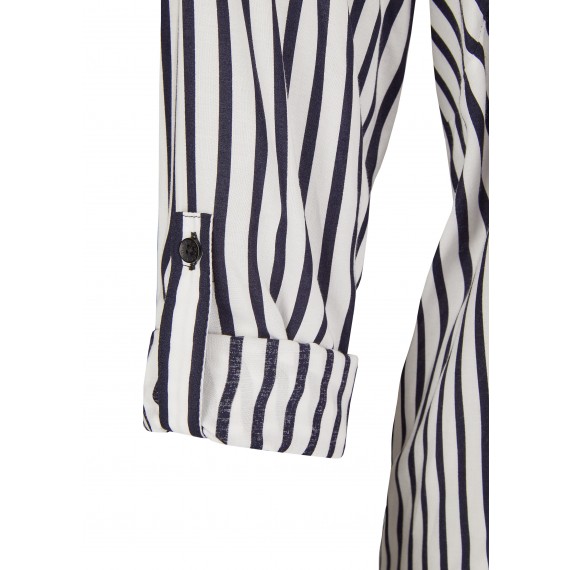 Luftige Bluse mit Streifen /