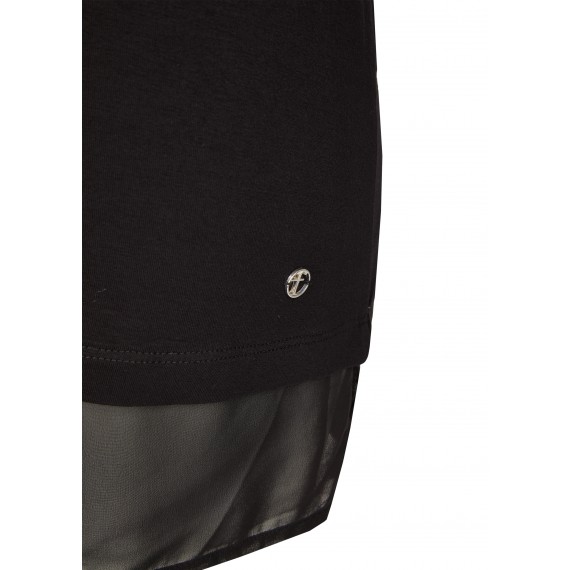 Vielseitiges Top mit Materialmix /