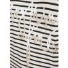 Romantisches Ringel-Shirt mit Schriftzug aus Perlen /