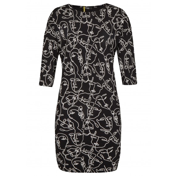 Einzigartiges Kleid mit Allover-Muster /