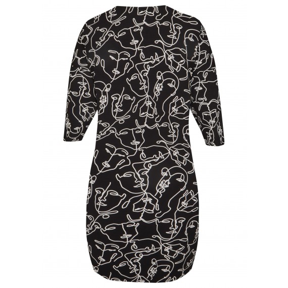 Einzigartiges Kleid mit Allover-Muster /