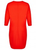 Lockeres Kleid mit überschnittenen Schultern /