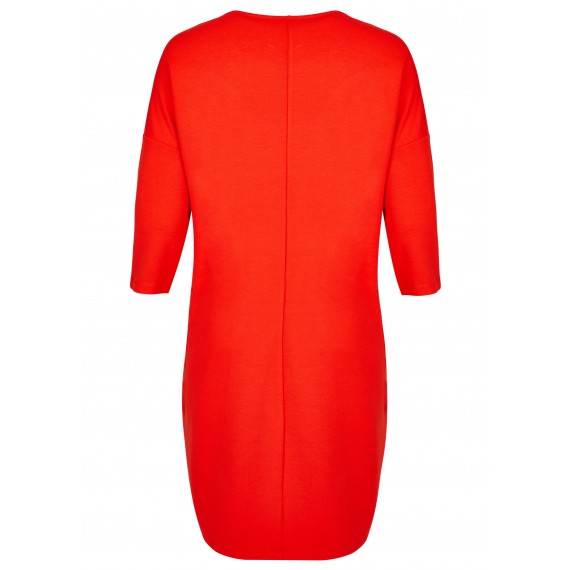 Lockeres Kleid mit überschnittenen Schultern /