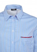 Lässige Bluse mit Allover-Streifen /