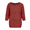 Leichte Bluse mit Leoparden-Print /