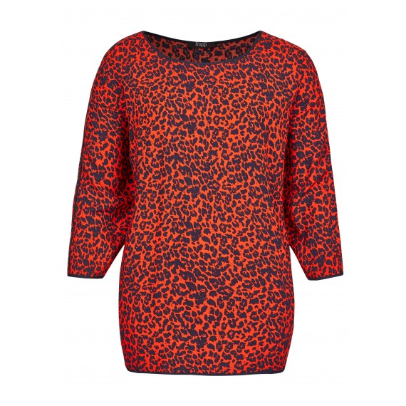Leichte Bluse mit Leoparden-Print /