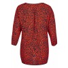 Leichte Bluse mit Leoparden-Print /