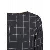 Zarte Bluse mit Gittermuster /