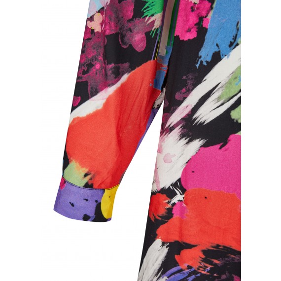 Lässiges Kleid mit Hemdkragen /