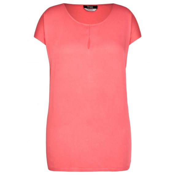 Dezente Bluse mit Materialmix /
