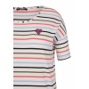 Modernes Ringel-Shirt mit Herzanstecker /