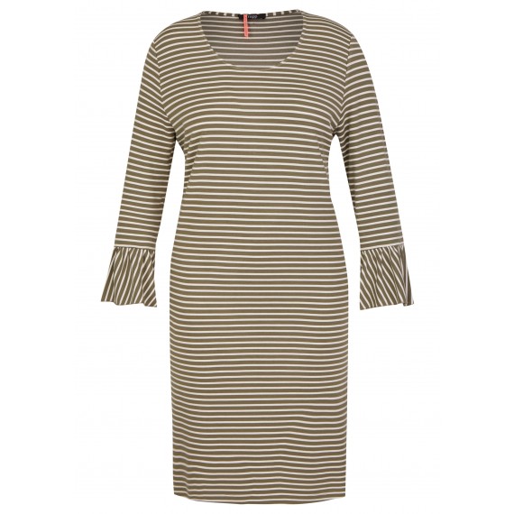 Charmantes Ringel-Kleid mit Volants /