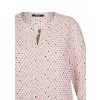 Modische Bluse mit Allover-Herzen /