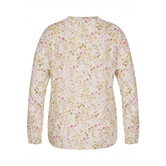 Zarte Bluse mit Blumen-Print /