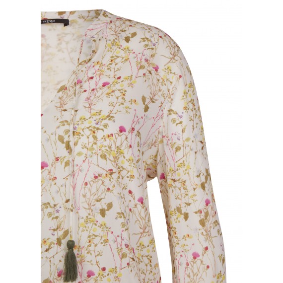 Zarte Bluse mit Blumen-Print /