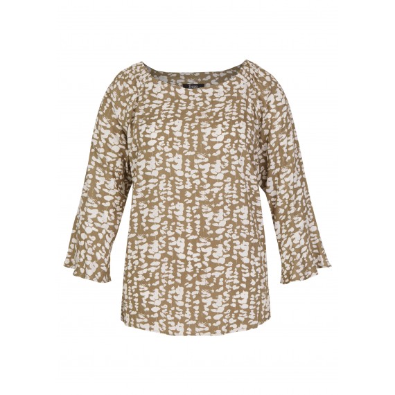 Angesagte Carmen-Bluse mit floralem Print /