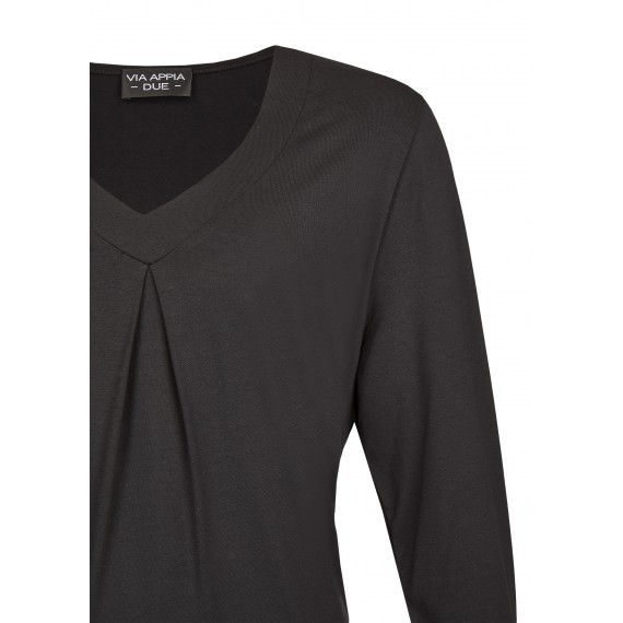 Feminines Shirt mit Raffung /