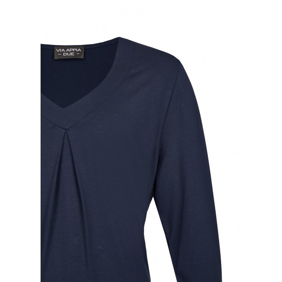 Feminines Shirt mit Raffung /
