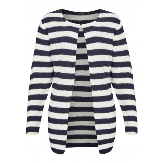 Trendige Strickjacke mit 1-Knopf-Verschluss /