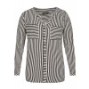 Luftige Bluse mit Streifen /