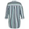Fließende Bluse mit Streifen-Muster /