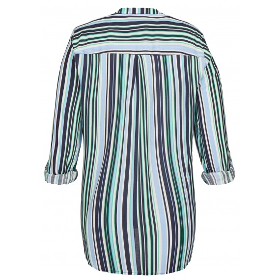 Fließende Bluse mit Streifen-Muster /