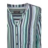 Fließende Bluse mit Streifen-Muster /