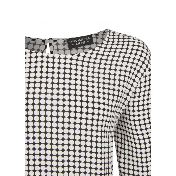 Luftige Bluse mit Punkten /