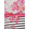 Femininer Schal mit Muster-Mix /