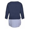 Femininer Pullover mit weiten Saumschlitzen /
