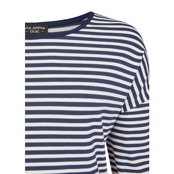 Raffinierter Pullover mit Ringel-Muster /