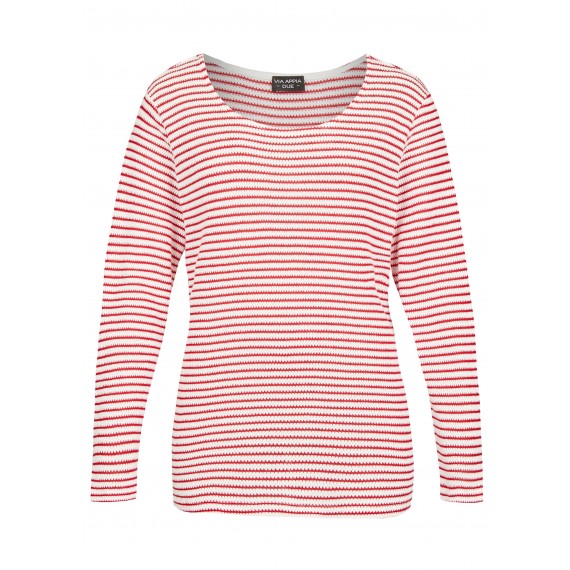 Femininer Pullover mit Ringel-Muster /