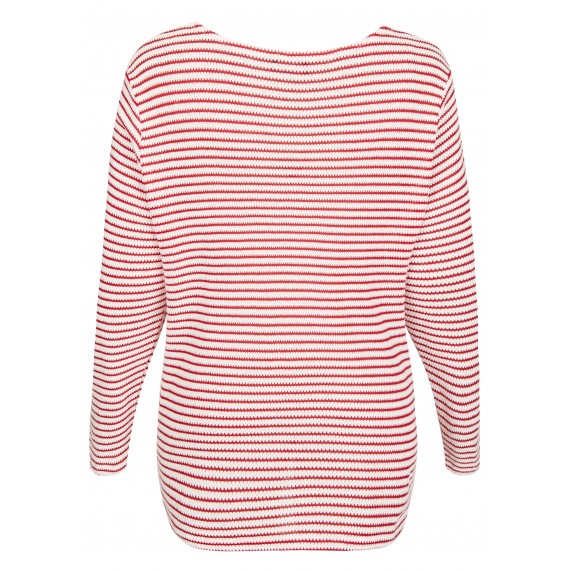 Femininer Pullover mit Ringel-Muster /