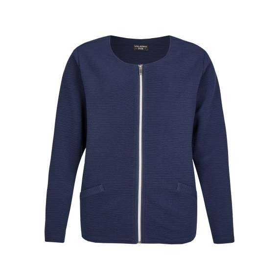 Elegante Jacke mit Struktur-Streifen /