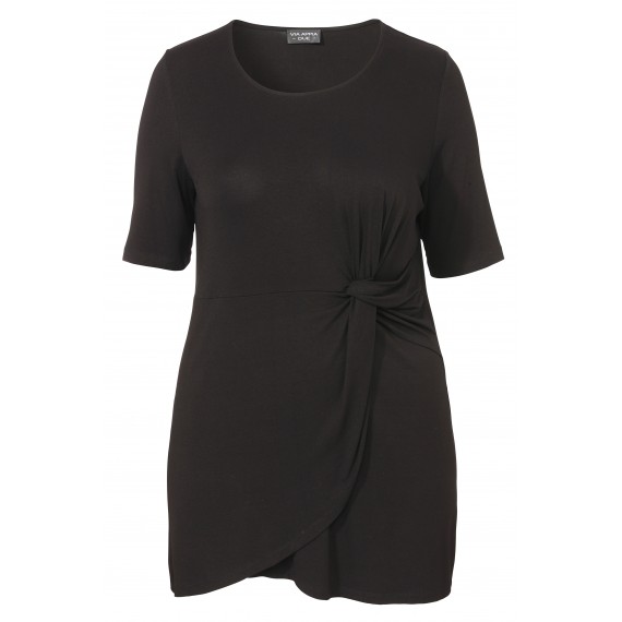 Elegante Shirt-Tunika mit Raffung /