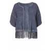 Sommerleichter Kimono mit langen Fransen /