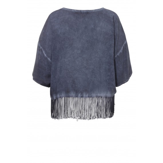 Sommerleichter Kimono mit langen Fransen /