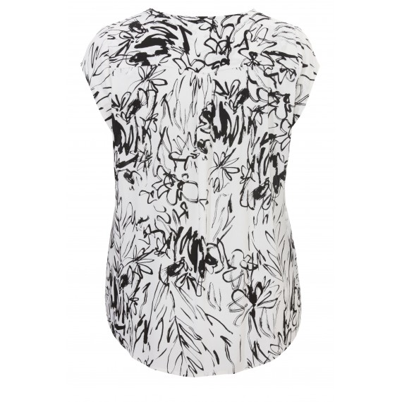 Luftiges Blusen-Shirt mit floralem Muster /