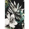 Florales T-Shirt mit geschlitzten Ärmeln /