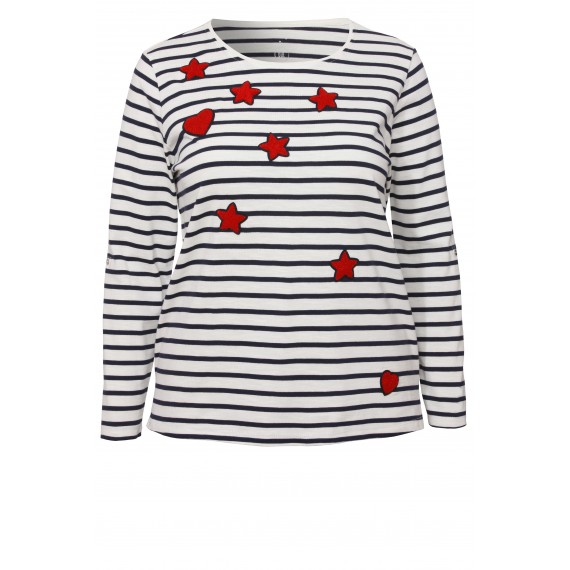 Verspieltes Shirt mit Patches /