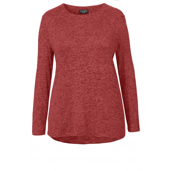 Weiches Shirt mit langer Rücken-Knopfleiste /